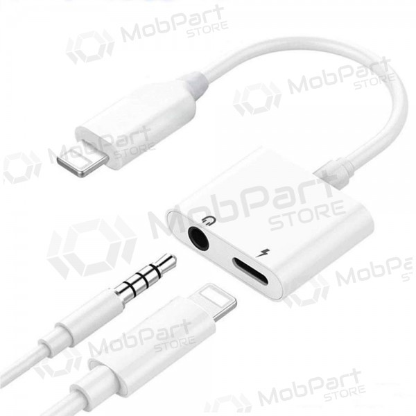 Bluetooth adapter ADP13 van Lightning naar Lightning + 3,5 mm (wit)