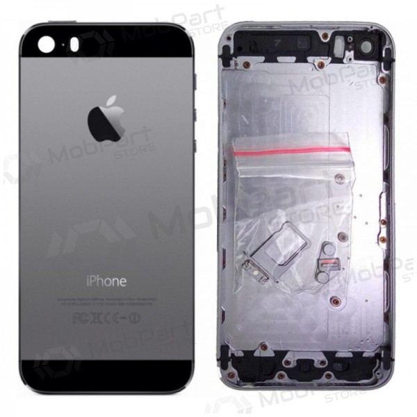 Apple iPhone 5S achterkant behuizing grijs (space grey) (gebruikt, Grade B, origineel)