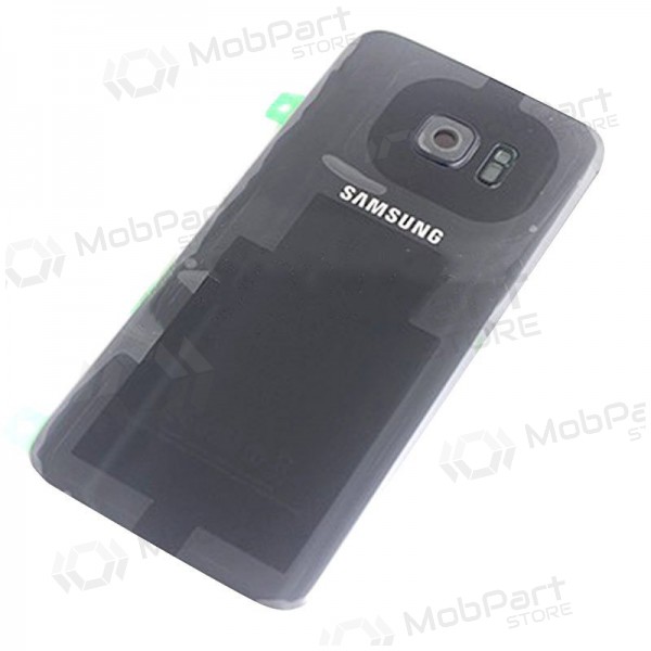 Samsung G935F Galaxy S7 Edge achterkant (zwart) (gebruikt grade A, origineel)