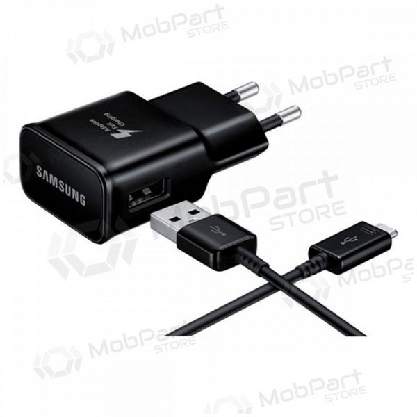 Lader origineel Samsung EP-TA200NBE 15W + Type-C kabel zwart