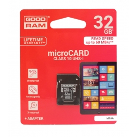 Geheugenkaart GOODRAM MicroSD 32GB (class 10) + SD-adapter