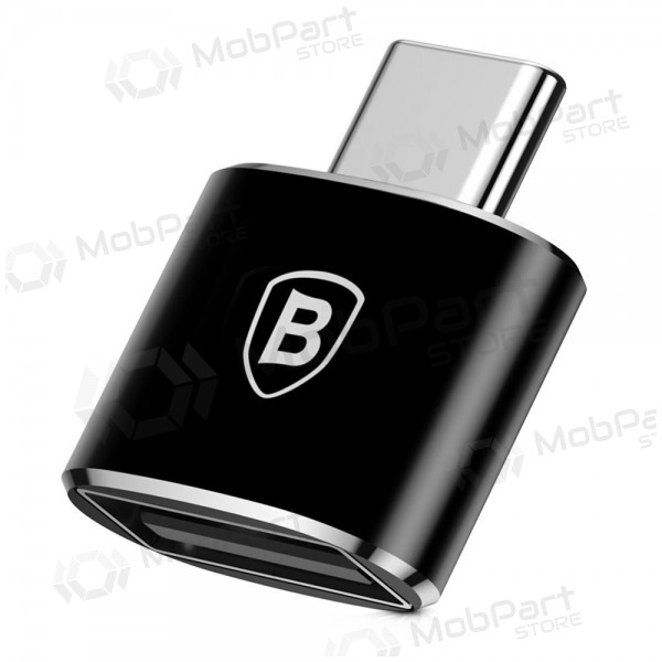 Adapter Baseus USB-A to Type-C OTG zwart CATOTG-01