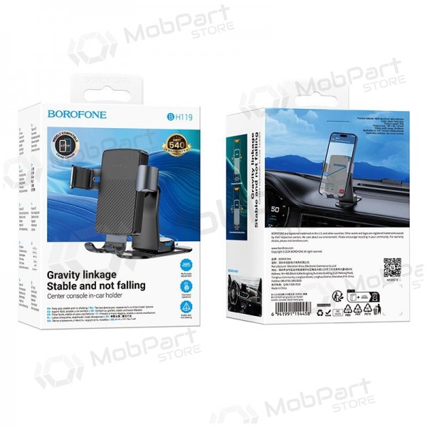 Autotelefoonhouder Borofone BH119 (dashboard) zwart