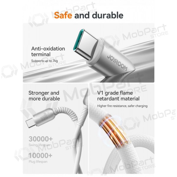 USB kabel Joyroom S-A51 USB-C to USB-C 60W 1.2m grijs