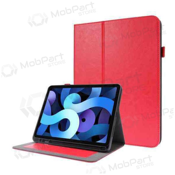 Rood Opvouwbaar Leren Hoesje voor Samsung Galaxy Tab A8 10.5 (2021)