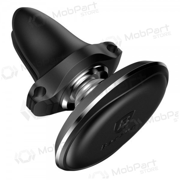 Telefono laikiklis Baseus Magnetic Air Vent With Cable Clip zwart SUGX020001