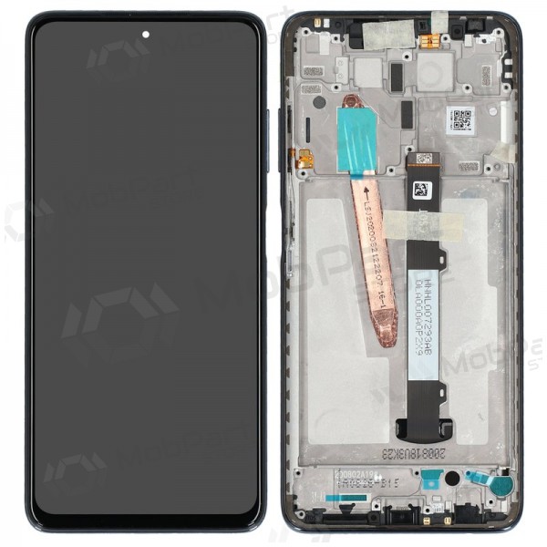 Xiaomi Poco X3 Pro / X3 / X3 NFC scherm - juodas - su rėmeliu - originalus