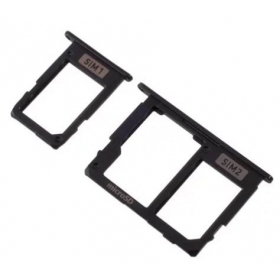 Samsung A605 Galaxy A6+ 2018 SIM-kaarthouder (2 stuks) (zwart)