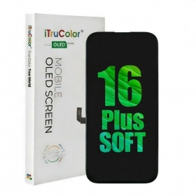 Ekranas voor iPhone 16 Plus su lietimui jautriu stikliuku Premium OLED (with Removable IC)