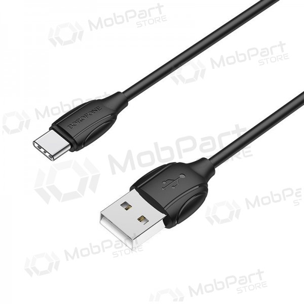 USB kabel Borofone BX19 USB-A to USB-C 1.0m zwart