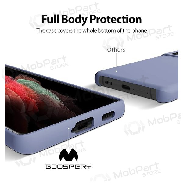 Samsung Galaxy S25 hoesje Mercury - Silicone Case (lavendelgrijs)