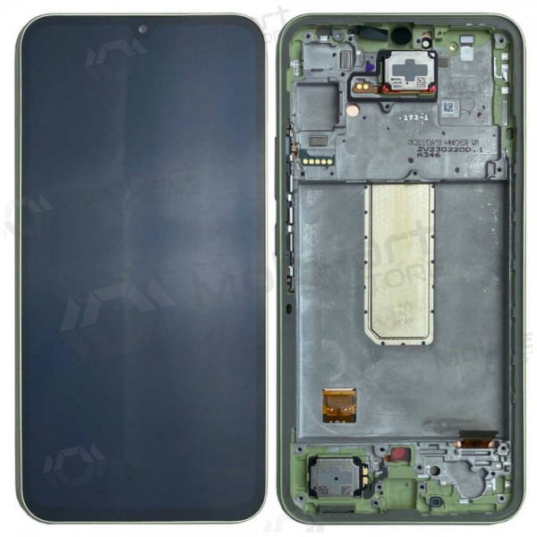 Samsung Galaxy A34 5G scherm (lichtgroen) (met frame) (origineel)