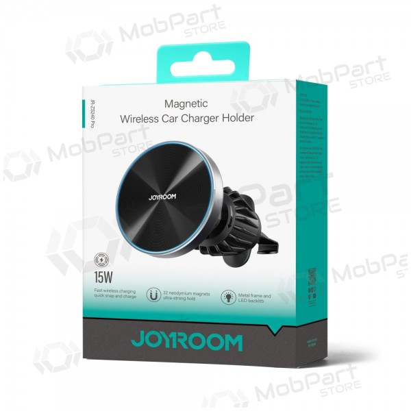 Automobilinis laikiklis-lader Joyroom JR-ZS240 Pro MagSafe 15W zwart
