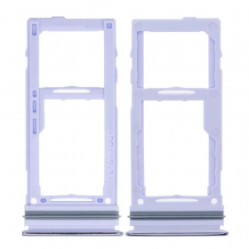 Samsung A525 / A526 / A528 / A725 / A726 A52 Galaxy 4G / A52 5G / A52S 5G / A72 4G / A72 5G SIM-kaarthouder - violetinis - service pack - originalus