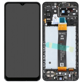 Samsung Galaxy A13 5G scherm - juodas - su rėmeliu - originalus