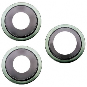 Apple iPhone 11 Pro / 11 Pro Max cameraglas (3 stuks) (groen) (met frame)