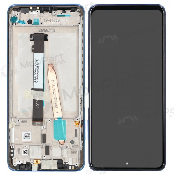 Xiaomi Poco X3 Pro / X3 / X3 NFC scherm (blauw) (met frame) (Premium)