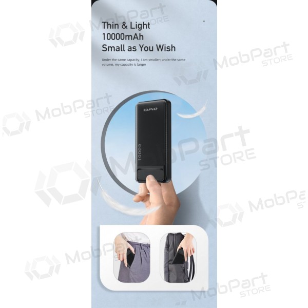 Externe batterij Power Bank Awei P5K 5V/2.1A 10000mAh zwart