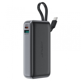Externe batterij Power Bank Acefast M7-10000 PD30W With Cable 10000mAh zwart