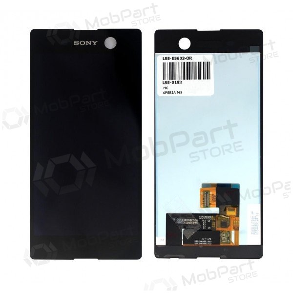 Sony E5603 Xperia M5 / E5606 / E5633 / E5653 / E5663 scherm (zwart) - Premium