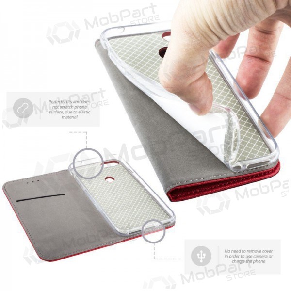 Xiaomi Redmi A5, Poco C71 (173,45x79,35x8,45) hoesje - Smart Magnet (rood)