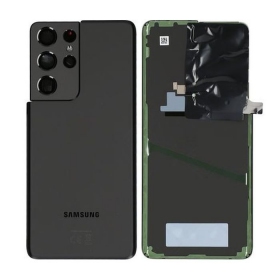 Samsung G998 Galaxy S21 Ultra 5G achterkant (Phantom Black) (gebruikt grade A, origineel)