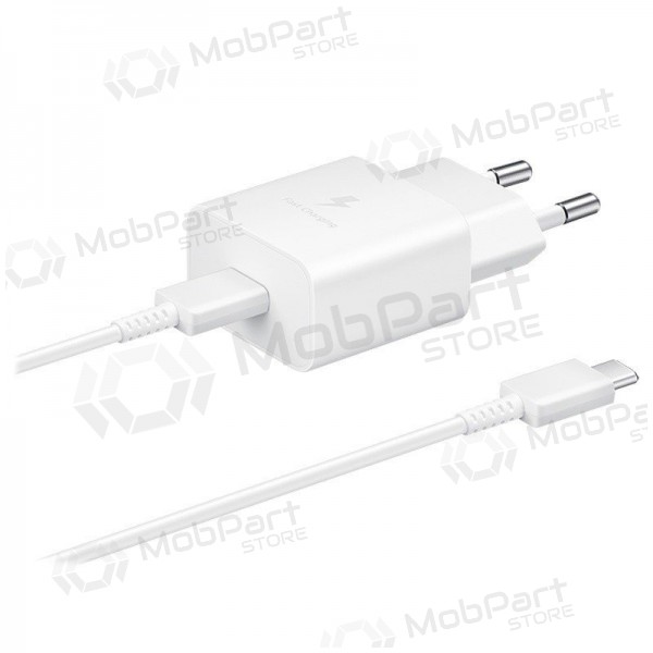Lader origineel Samsung EP-T1510XWEGEU 15W + kabel Type-C 1m in het pakket wit