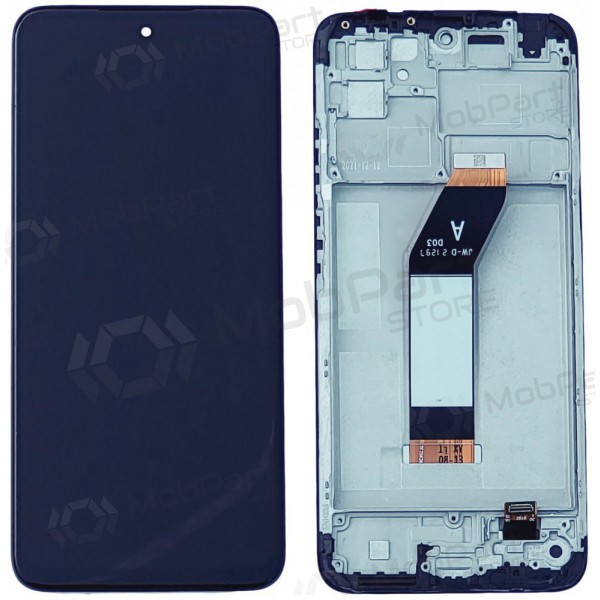 Xiaomi Redmi 10 2022 scherm (zwart) (met frame) (origineel)