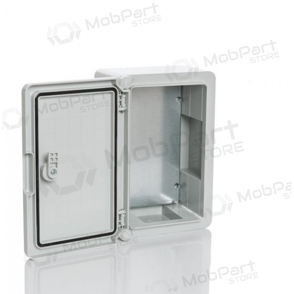 Plastikinė dėžė Plastim PP3021 (800x600x260, grijs, IP65, IK08)