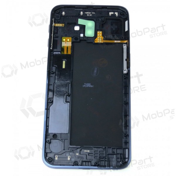 Samsung J610 Galaxy J6+ 2018 achterkant batterijdeksel (zwart) (gebruikt grade C, origineel)
