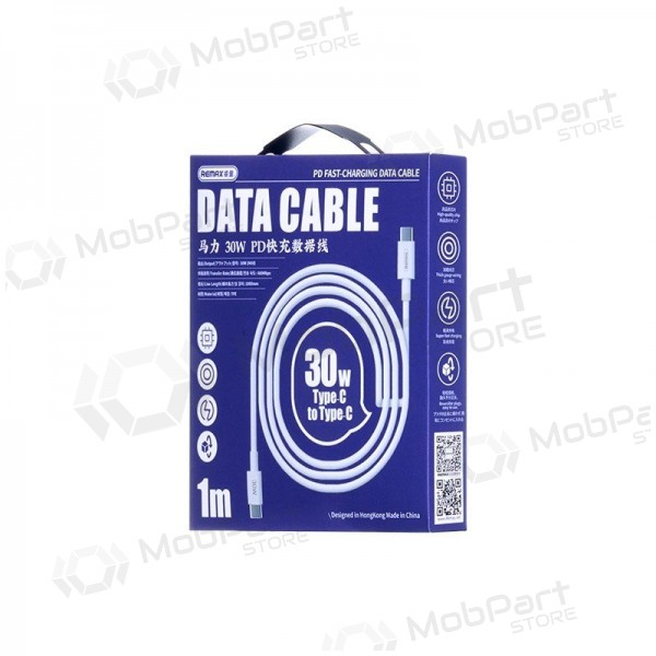 USB kabel Remax RC-C021 USB-C to USB-C 30W 2.0m wit