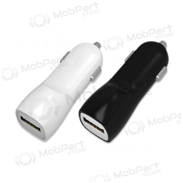 Tellos USB Autolader (dubbel) (1A+2A) zwart