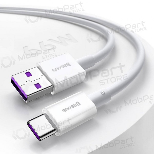USB kabel Baseus Superior iš USB į Type-C 66W 2.0m wit CATYS-A02