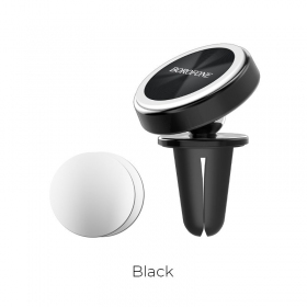 Universele autotelefoonhouder Borofone BH6, magnetisch, voor in het ventilatierooster, zwart