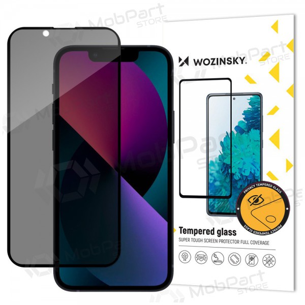 Apple iPhone 15 Plus screenprotector "Wozinsky Privacy 5D Full Glue"
