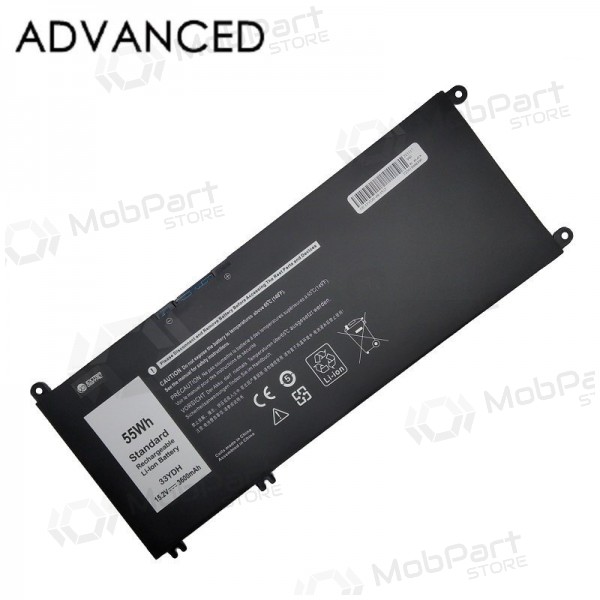 DELL 33YDH, 3600mAh laptopaccu, Geavanceerd