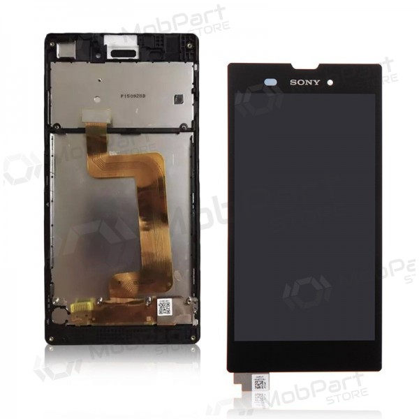 Sony D5103 Xperia T3 scherm (zwart) (inclusief frame) (gebruikt grade C, origineel)