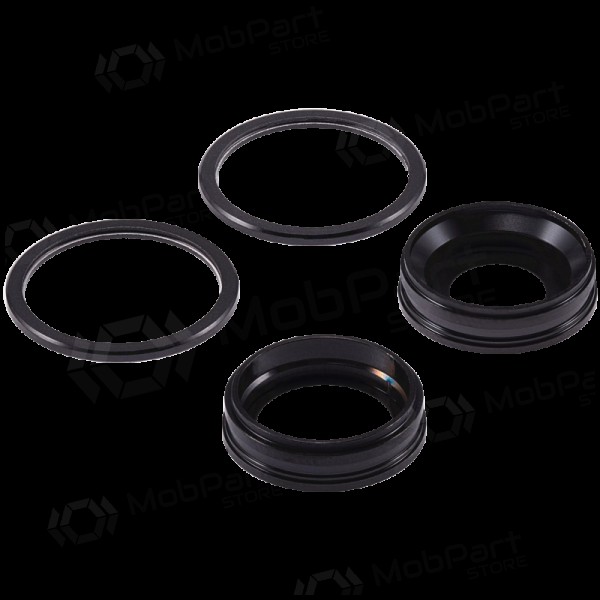 Apple iPhone 11 cameraglas (2 stuks) (zwart) (met frame)