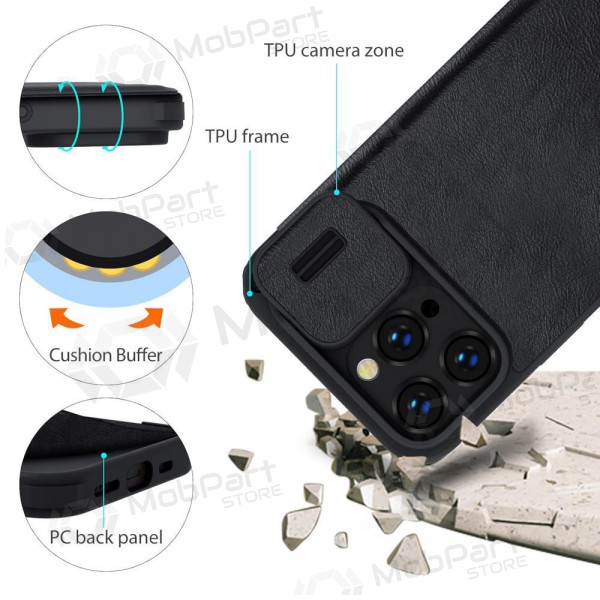 Apple iPhone 14 Pro Max hoesje Nillkin Leather (zwart)