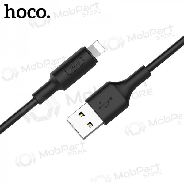 HOCO X25 USB-kabel Lightning 1.0m zwart