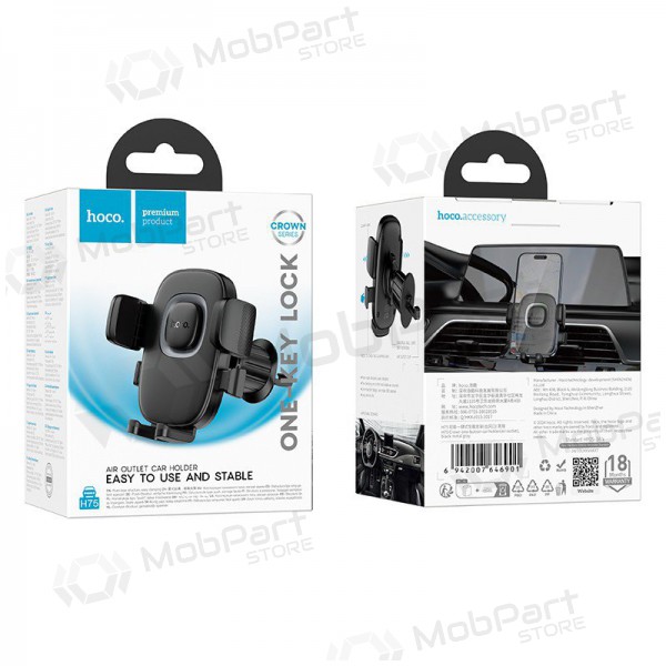 Autotelefoonhouder Hoco H75 (air vent) zwart