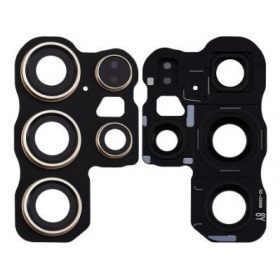 Samsung Galaxy S24 Ultra cameraglas - su rėmeliu - juodas