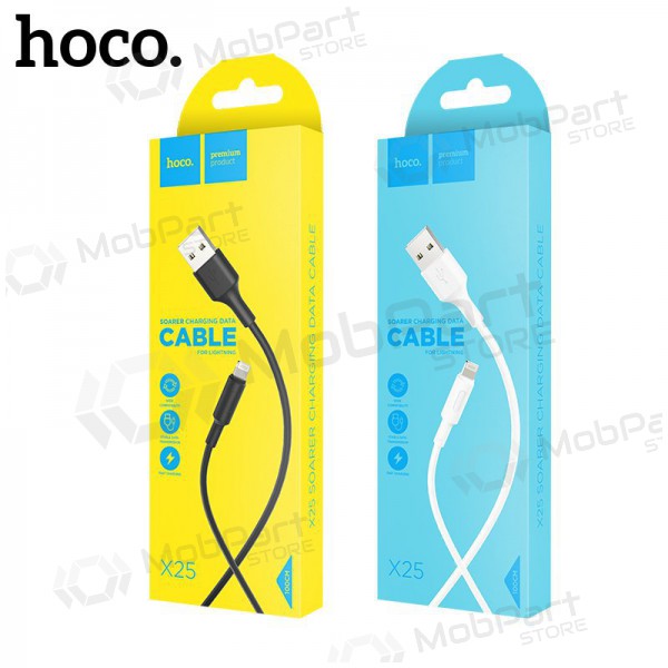 HOCO X25 USB-kabel Lightning 1.0m (wit)