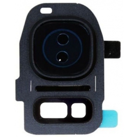 Samsung Galaxy S7, S7 Edge cameraglas (zwart)