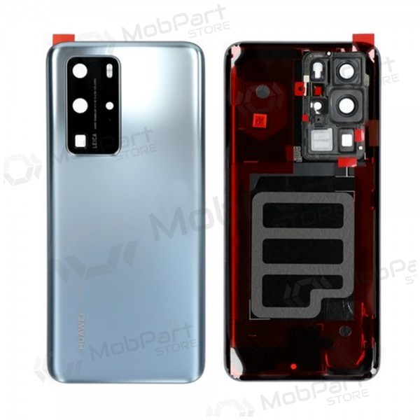 Huawei P40 Pro achterkant zilverachtig (Silver Frost) (gebruikt grade C, origineel)