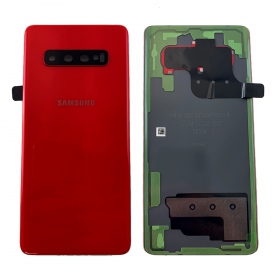 Samsung G975 Galaxy S10 Plus achterklep rood (Cardinal Red) (gebruikt, Grade B, origineel)