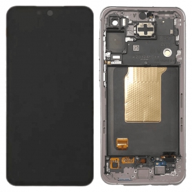 Samsung Galaxy A55 scherm (Awesome Lilac) (met frame) (refurbished)