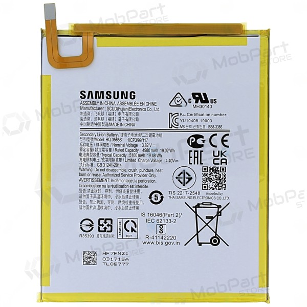 Samsung Galaxy Tab A9 batterij, accu (origineel)