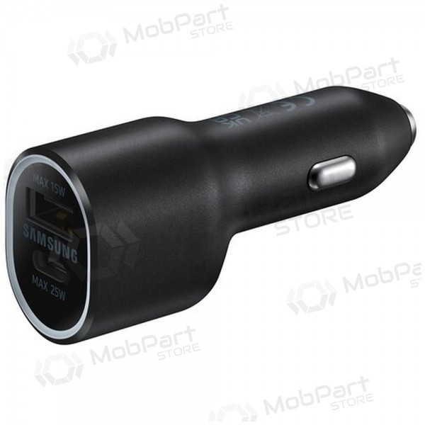 Lader automobilinis origineel Samsung EP-L4020NBEGEU 1xType-C 1xUSB-A zwart in het pakket 40W