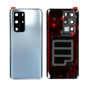 Huawei P40 Pro achterkant (zilverachtig) (Silver Frost) (gebruikt grade A, origineel)